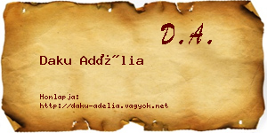 Daku Adélia névjegykártya